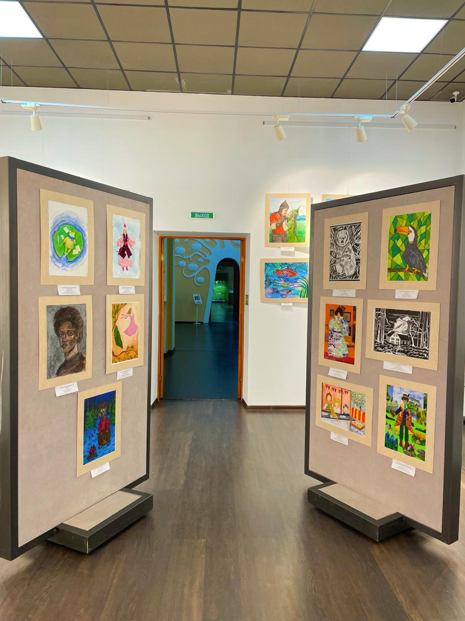 Exhibition of works by students of the art school «Umay» dedicated to June 1-International Children’s Day.